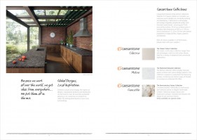 Caesarstone product brochure design
