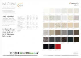 Caesarstone product brochure design