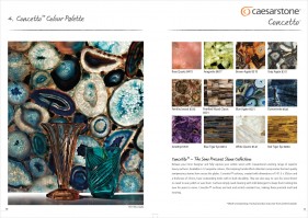 Caesarstone product brochure design