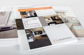 Caesarstone kitchen design competition brochure design