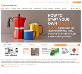 Caesarstone website design