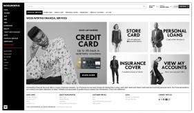 Corporate website design for Woolworths